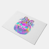 Neon Coquette Halloween Pumpkin Deurmat (Schuin)