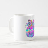 Neon Coquette Halloween Pumpkin Koffiemok (Voorkant links)