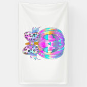 Neon Coquette Halloween Pumpkin Spandoek (Verticaal)