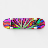 Neon Coral Branch Skateboard (Horizontaal)
