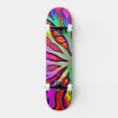 Neon Coral Branch Skateboard (Voorkant)