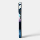 Neon Cosmic Koe Print Telefoonhoes Case-Mate iPhone Case (Achterkant / Links)