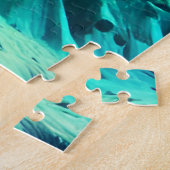 Neon Cosmic Mountain Range Legpuzzel (Zijkant)