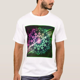 Neon Cosmic Rock Mandala T-shirt