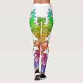 Neon Cosmos Spiraal Broek Leggings (Achterkant)