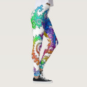 Neon Cosmos Spiraal Broek Leggings (Rechts)