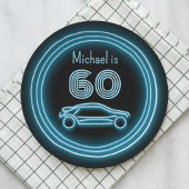 Neon Coupé Race Car - Motorsport Custom Mannen Papieren Bordje