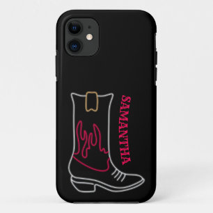 Neon Cowboy Boot naam Case-Mate iPhone Case