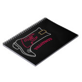 Neon Cowboy Boot  naam Notitieboek (Linkerzijde)