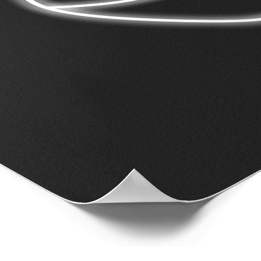 Neon Cowboy Boot  naam Poster (Hoek)