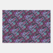 Neon Cowboy & Cowgirl Inpakpapier Vel (Voorkant 2)