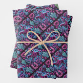 Neon Cowboy & Cowgirl Inpakpapier Vel (In situ)