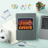 Neon Coyote Sticker (iPad Cover)