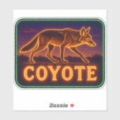 Neon Coyote Sticker (Vel)