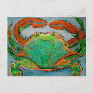 Neon Crab Briefkaart