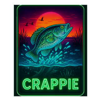 Neon Crappie-Poster Perfect Poster