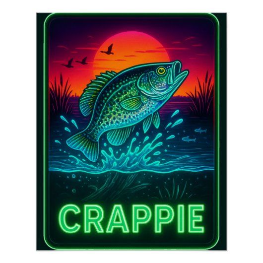 Neon Crappie-Poster Perfect Poster (Voorkant)