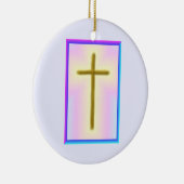 Neon Cross Memorial Ornament (Rechts)