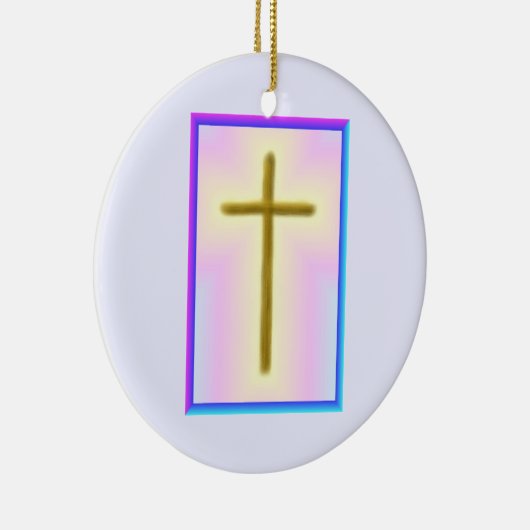 Neon Cross Memorial Ornament (Rechts)