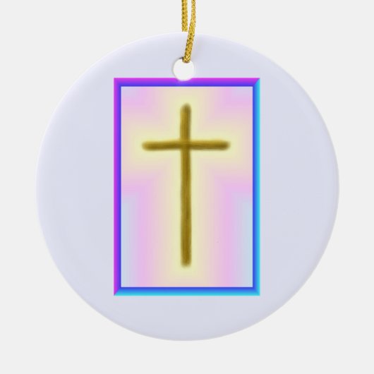 Neon Cross Memorial Ornament (Voorkant)