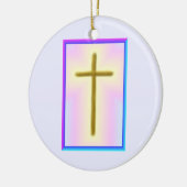 Neon Cross Memorial Ornament (Links)