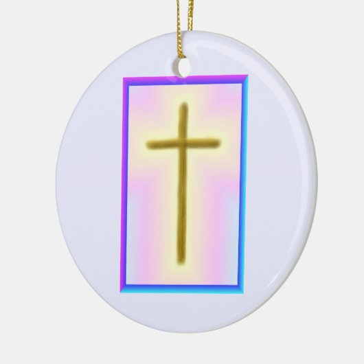 Neon Cross Memorial Ornament (Links)