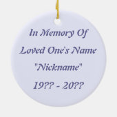 Neon Cross Memorial Ornament (Achterkant)