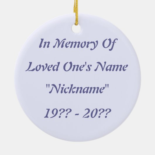 Neon Cross Memorial Ornament (Achterkant)