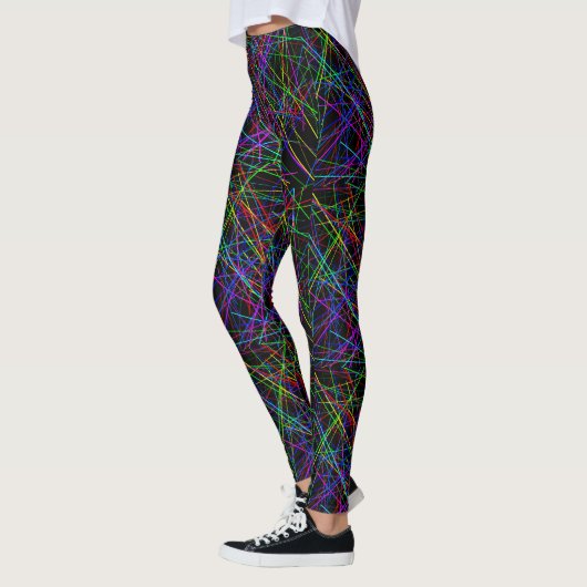 Neon Crosshatch: Infinite Grid 2 Leggings (Links)