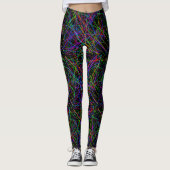 Neon Crosshatch: Infinite Grid 2 Leggings (Voorkant)
