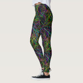 Neon Crosshatch Infinite Grid Leggings (Links)