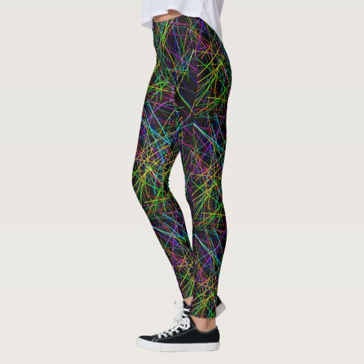 Neon Crosshatch Infinite Grid Leggings (Links)