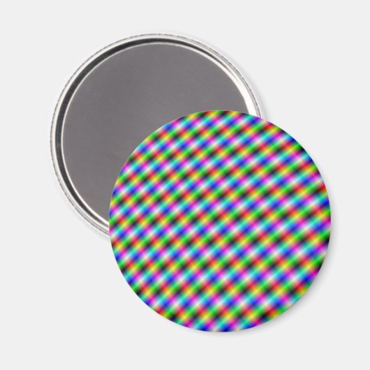 Neon Crosshatch Magnet (Voorkant / Achterkant)