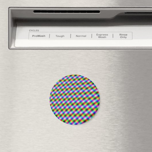 Neon Crosshatch Magnet (Insitu (Vaatwasser))
