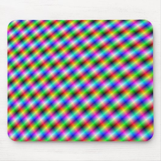 Neon Crosshatch Mousepad Muismat (Voorkant)