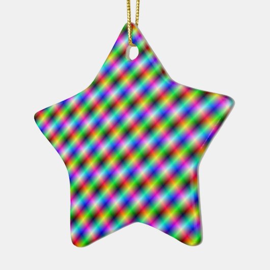 Neon Crosshatch Ornament (Links)