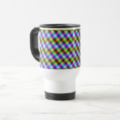Neon Crosshatch Reisbeker (Voorkant links)