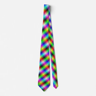 Neon Crosshatch Stropdas