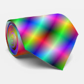 Neon Crosshatch Stropdas (Opgerold)