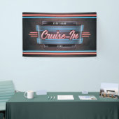 Neon Cruise-in-banner Spandoek (Beurs)