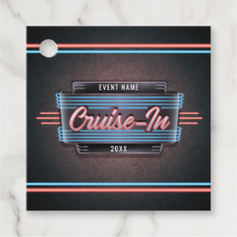 Neon Cruise-in Hang Labels