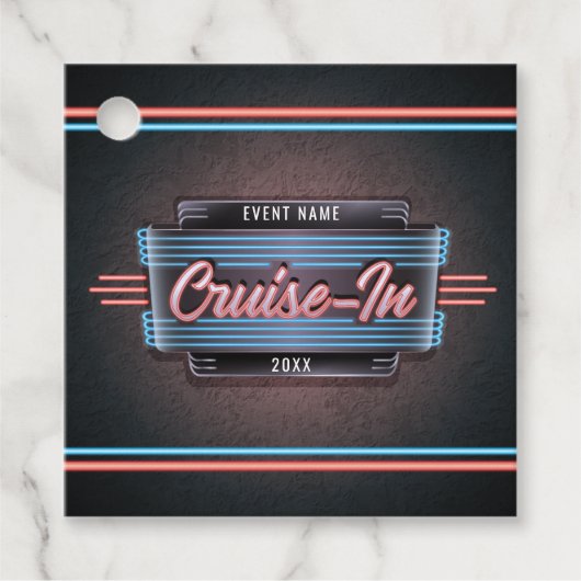 Neon Cruise-in Hang Labels (Voorkant)