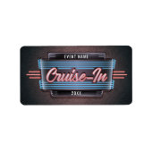 Neon Cruise-in-Sticker labels (Voorkant)