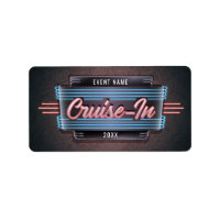 Neon Cruise-in-Sticker labels