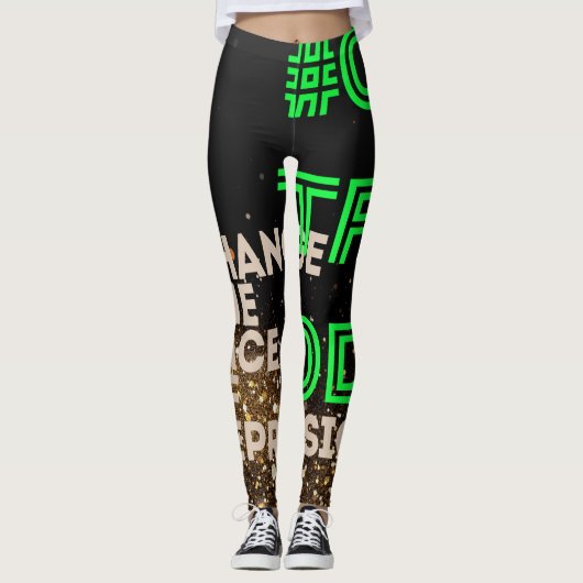 NEON CTFOD Glitter Leggings (Voorkant)