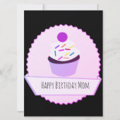 Neon Cupcake Verjaardagsbanner (Voorkant)