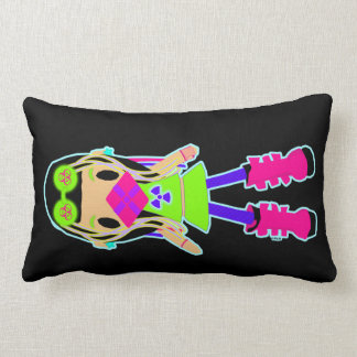 Neon Cyber Gothic Lumbar Pillow Kussen