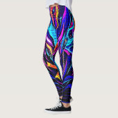 Neon Cyber Guardian Art Leggings (Links)
