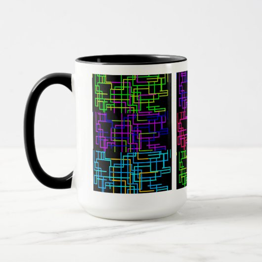 Neon Cyber Raster Mok (Links)