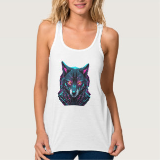 Neon Cyberpunk Animal – High-Tech Tanktop